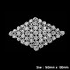 Sew-On Diamante Motif - 160mm x 100mm - Silver